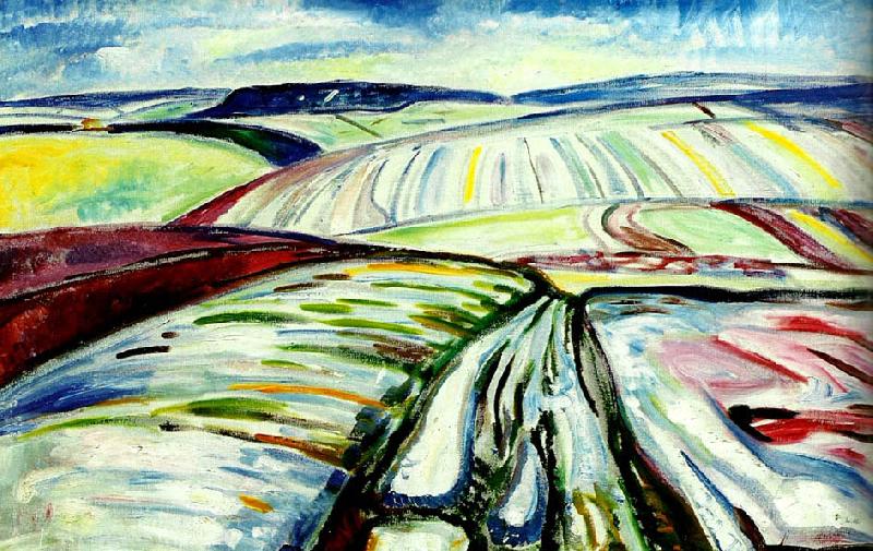 aker i sno, Edvard Munch